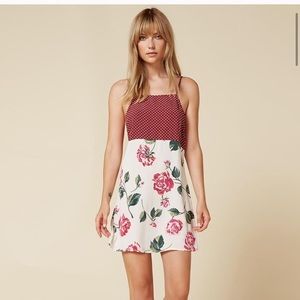 REFORMATION JESSIE DRESS IN ROSE DAZZLE